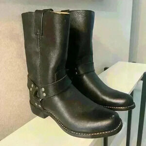 Kids Laredo Black Leather Boots. Size 3 1/2 D